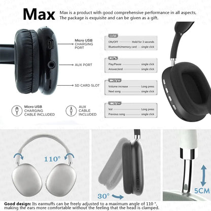 P9 Max-hoofdtelefoon